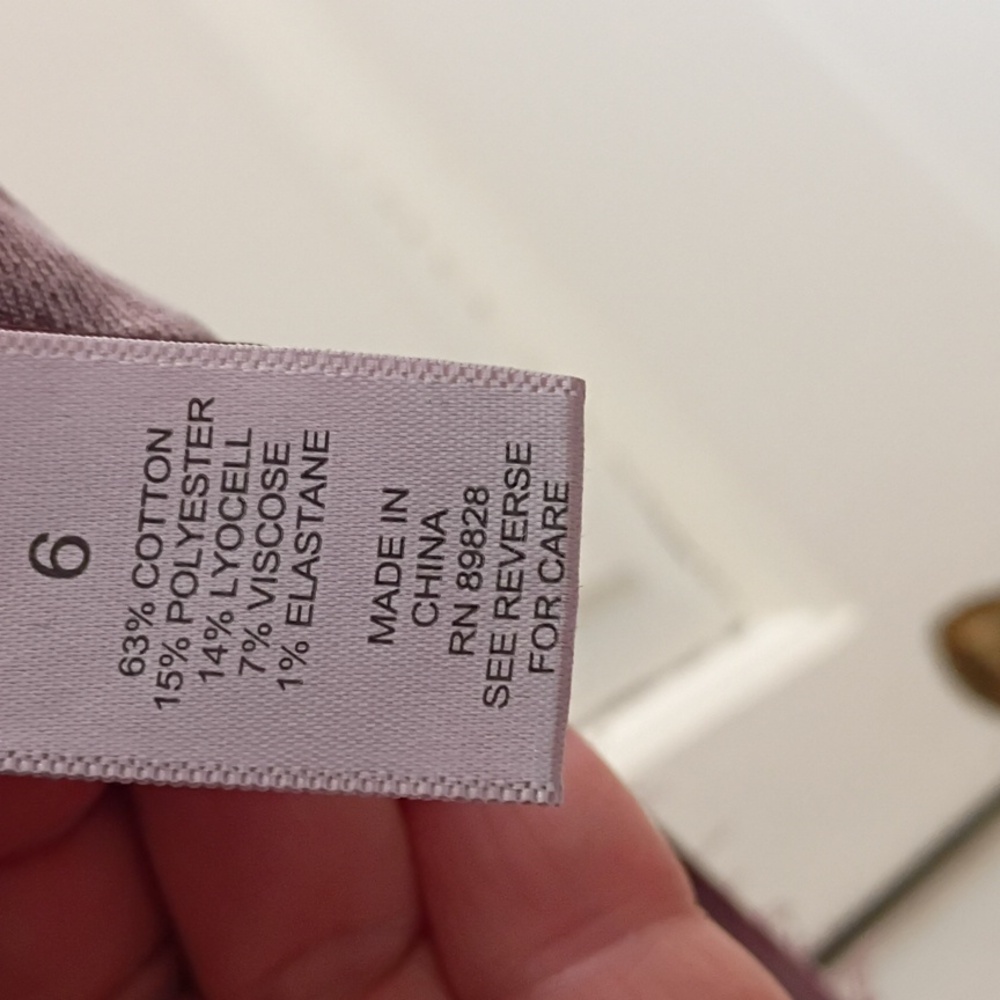 NWT.LOGO Lori Goldstein purple Stretch Denim Jacket.Pit To Pit 19" - Picture 6 of 7